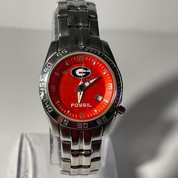 Georgia Bulldogs NCAA Stainless-Steel Women's Watch by Fossil - Picture 1 of 9